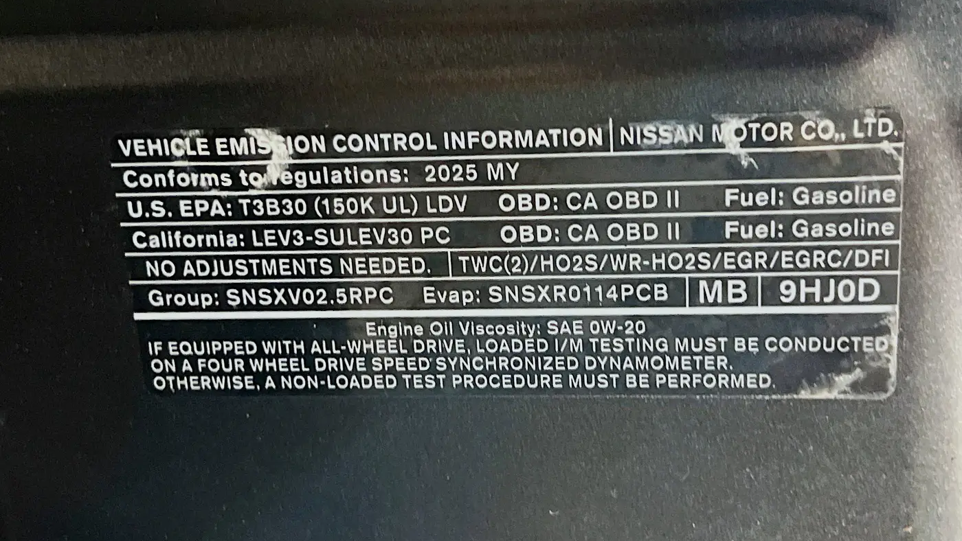 2025 Nissan Altima 2.5 SV