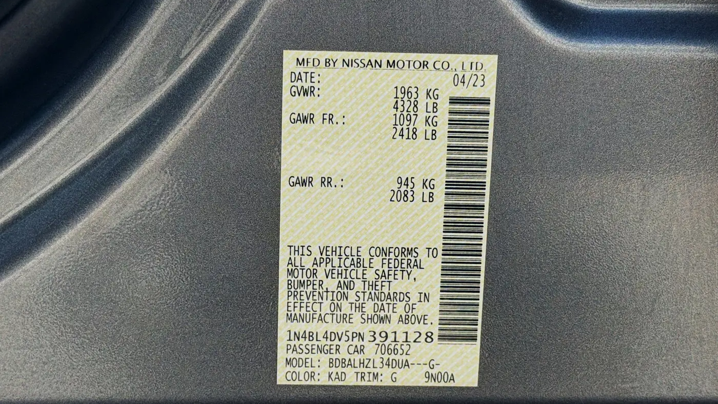 2023 Nissan Altima 2.5 SV