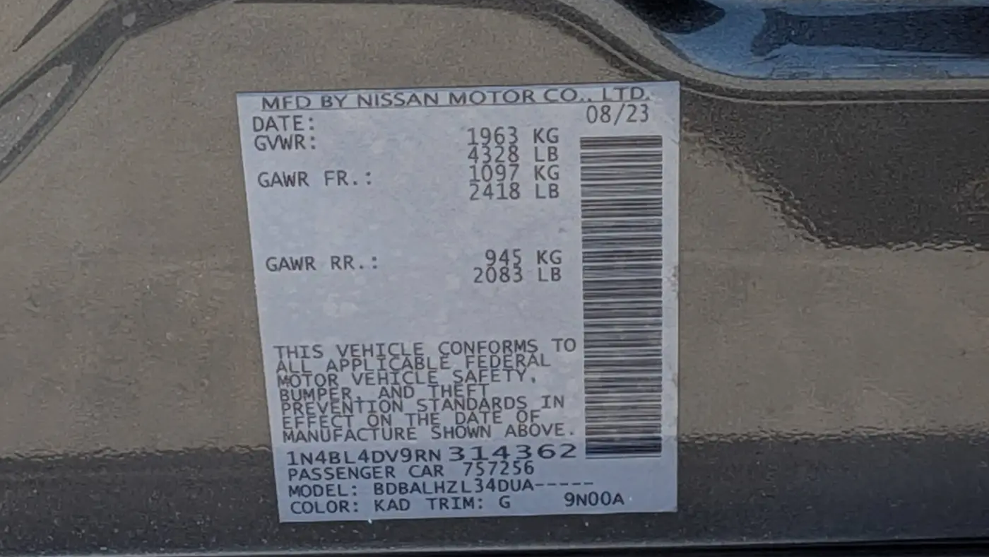 2024 Nissan Altima 2.5 SV