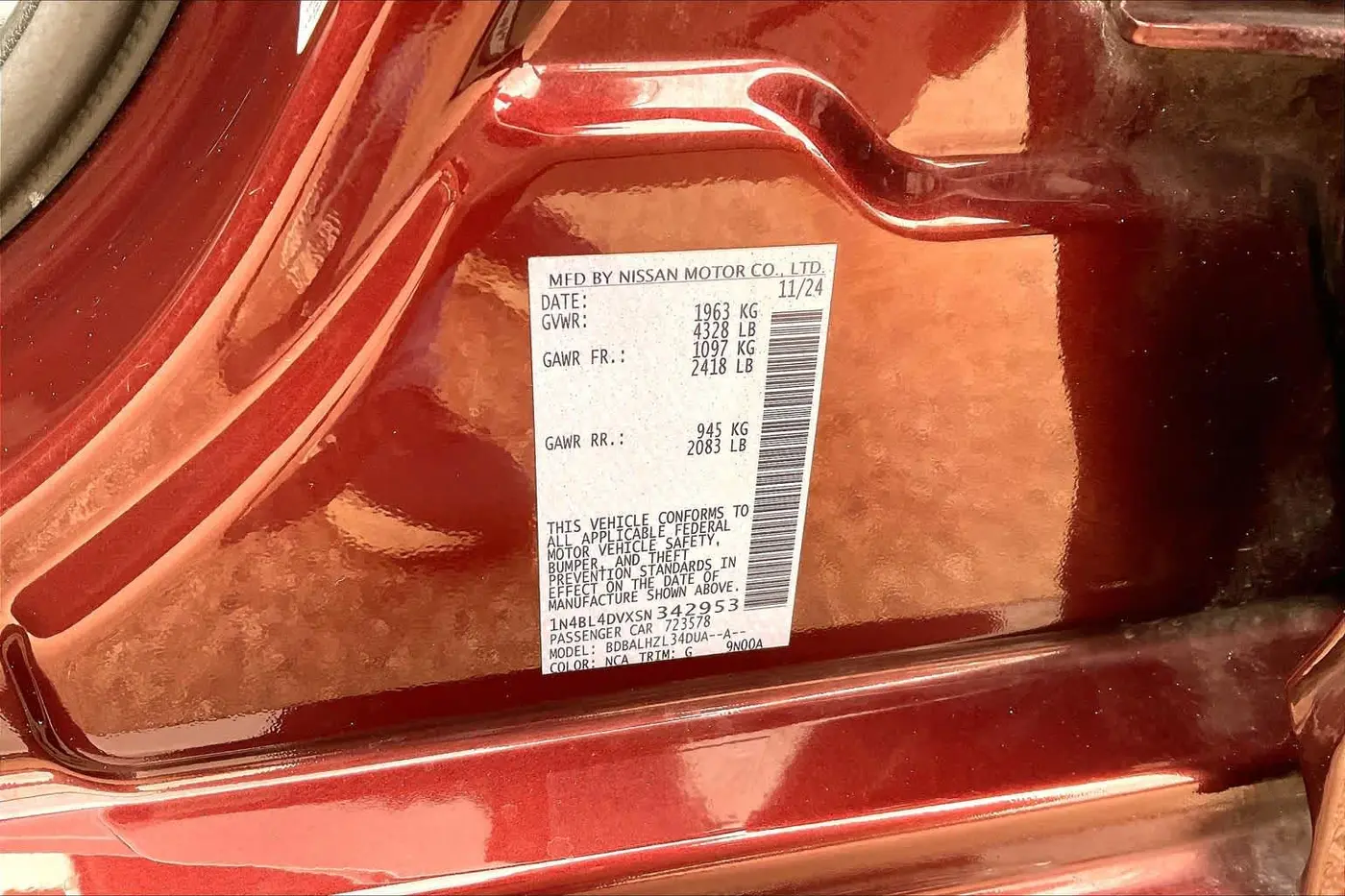 2025 Nissan Altima - $21,820