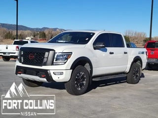 2023 Nissan Titan with Glacier White Exterior