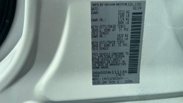 2024 Nissan Titan Platinum Reserve