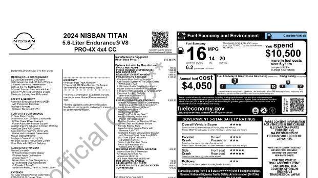 2024 Nissan Titan Platinum Reserve