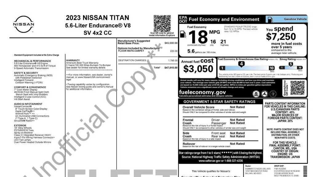 2023 Nissan Titan S