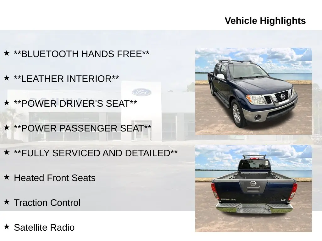 2010 Nissan Frontier - $14,998