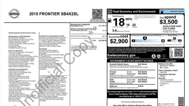 2015 Nissan Frontier SL