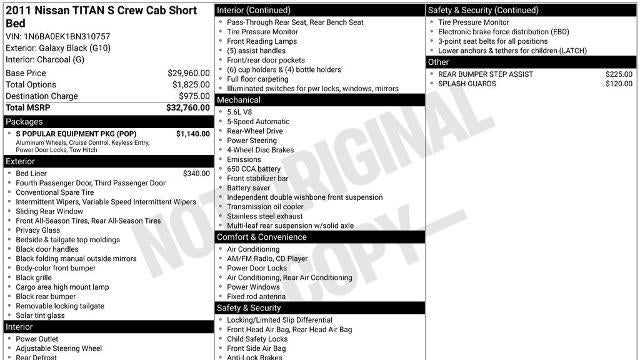 2011 Nissan Titan S