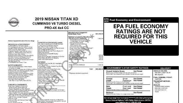 2019 Nissan Titan XD S