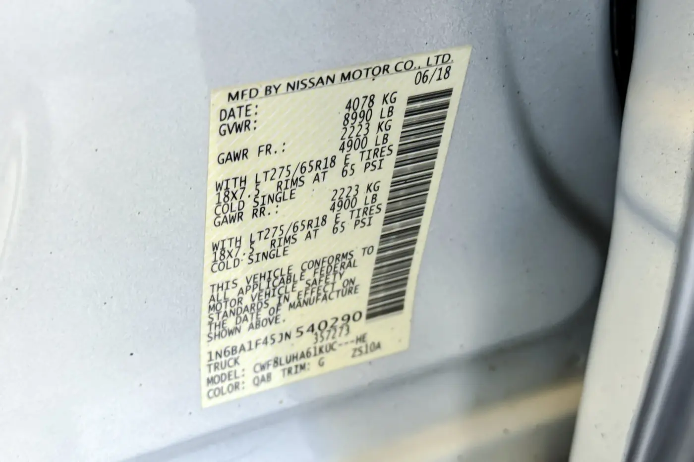 2018 Nissan Titan - $27,917