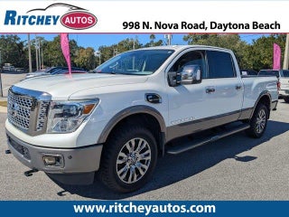 2019 Nissan Titan XD with Pearl White Exterior