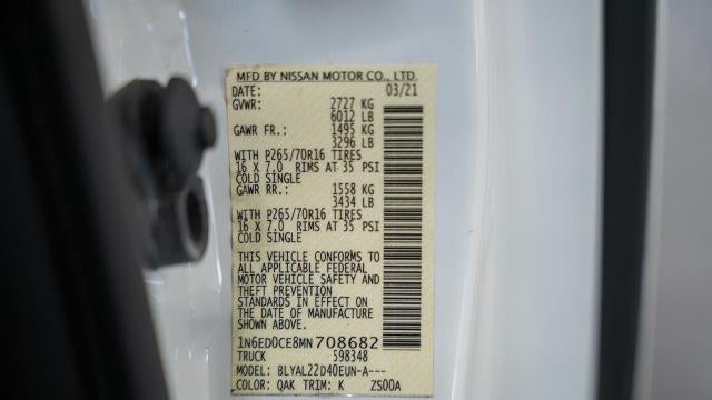 2021 Nissan Frontier S