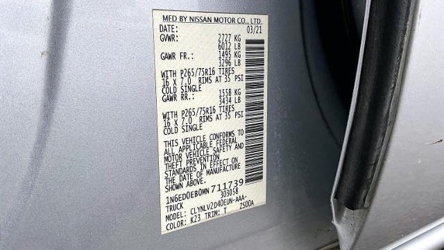 2021 Nissan Frontier S
