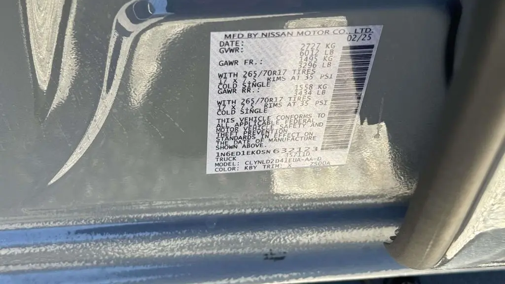 2025 Nissan Frontier PRO-4X