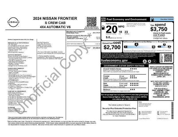 2024 Nissan Frontier - $27,898