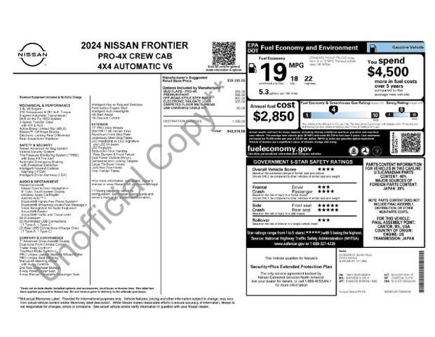 2024 Nissan Frontier - $32,450