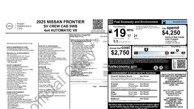 2025 Nissan Frontier PRO-4X