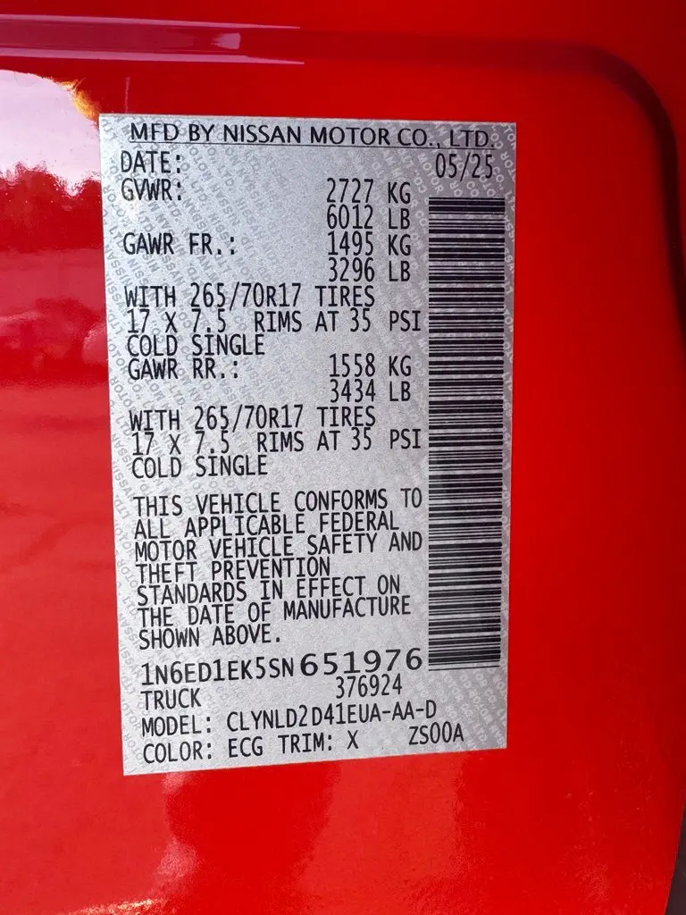 2025 Nissan Frontier - $36,268