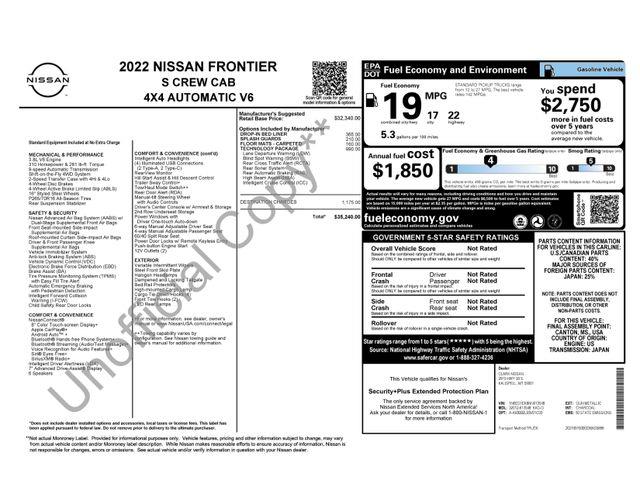 2022 Nissan Frontier S — photo 1 of 4
