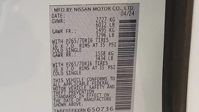 2024 Nissan Frontier PRO-4X
