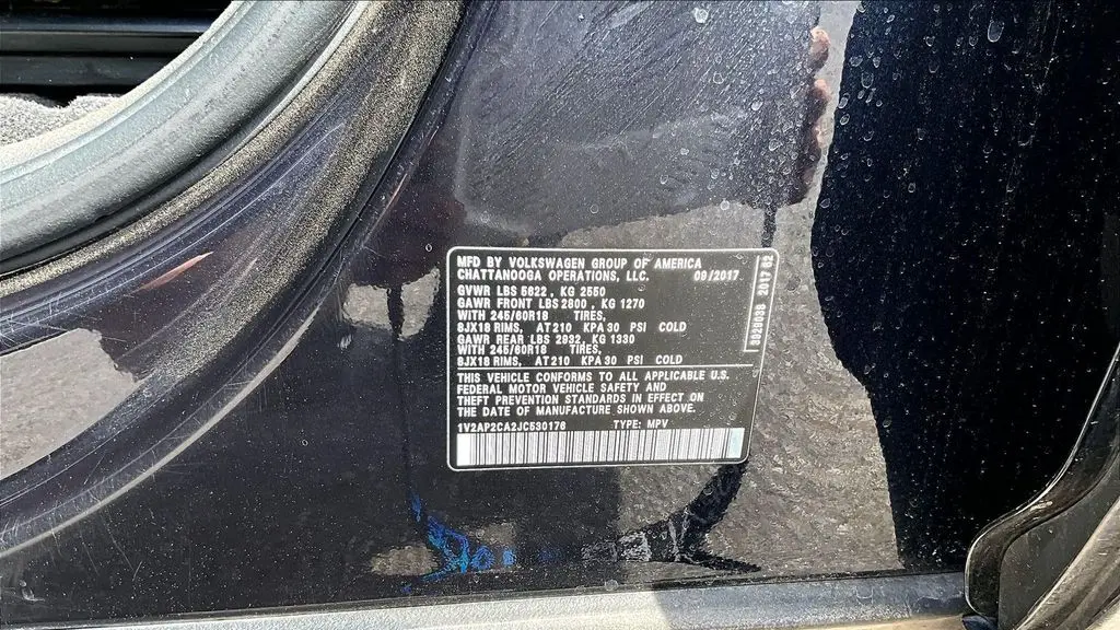2018 Volkswagen Atlas 2.0T S
