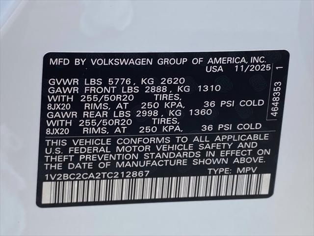 2026 Volkswagen Atlas - $41,450