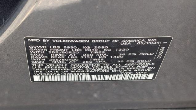 2024 Volkswagen Atlas SEL 4Motion