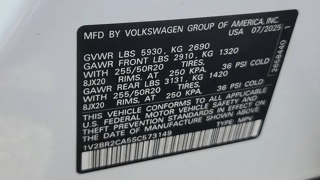 2025 Volkswagen Atlas SEL 4Motion