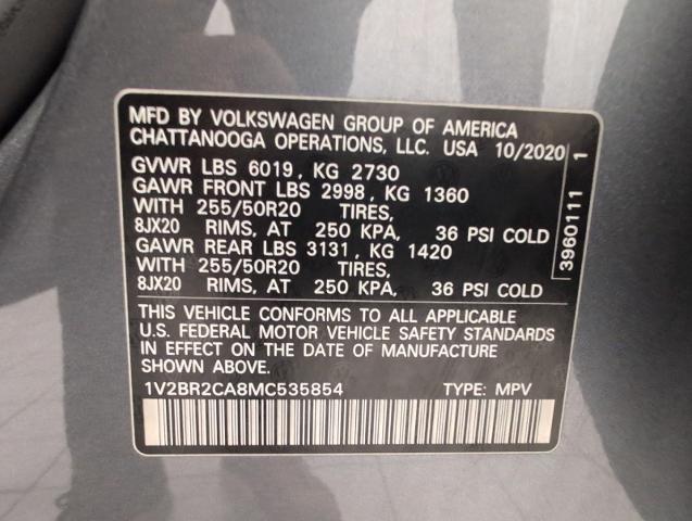 2021 Volkswagen Atlas - $24,650