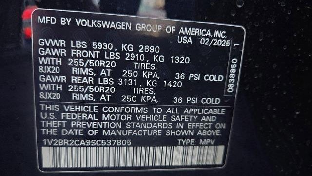 2025 Volkswagen Atlas SEL 4Motion