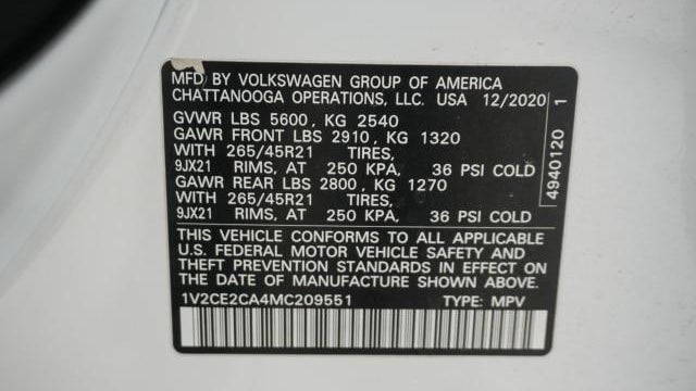 2021 Volkswagen Atlas Cross Sport V6 SEL R-Line