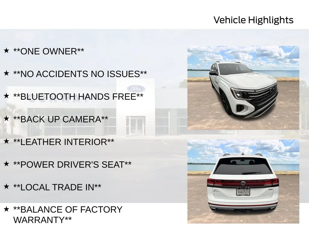2024 Volkswagen Atlas - $36,500