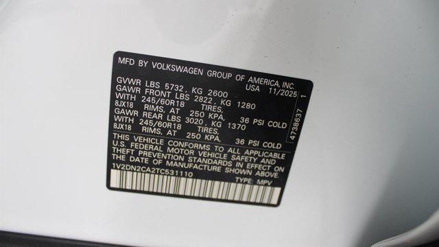 2026 Volkswagen Atlas SE