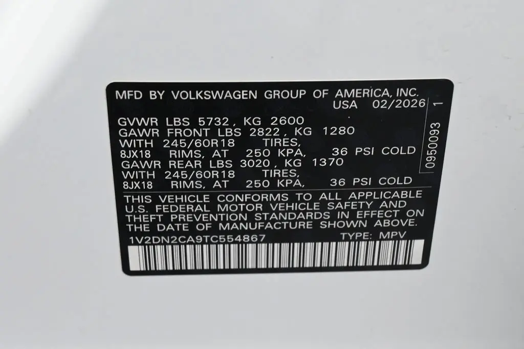 2026 Volkswagen Atlas - $31,991