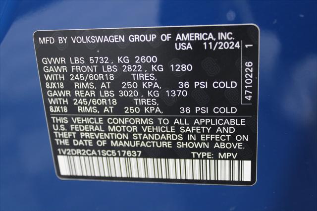 2025 Volkswagen Atlas - $31,562