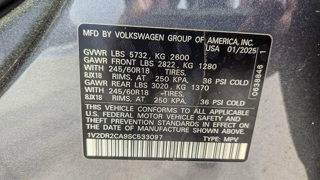 2025 Volkswagen Atlas SE