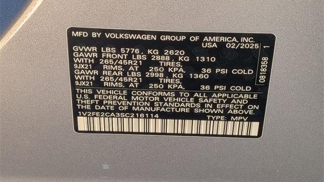 2025 Volkswagen Atlas Cross Sport SEL Premium R-Line 4Motion