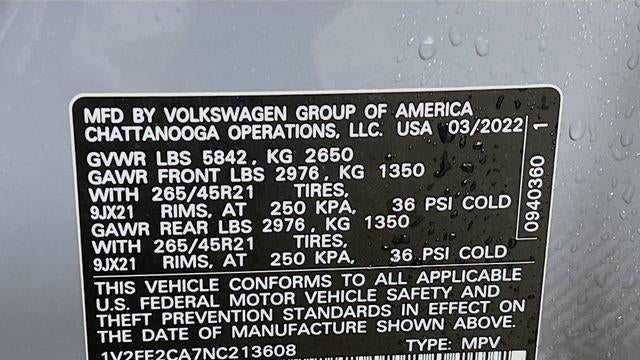 2022 Volkswagen Atlas Cross Sport V6 SEL Premium R-Line 4Motion