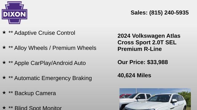 2024 Volkswagen Atlas Cross Sport SEL Premium R-Line 4Motion