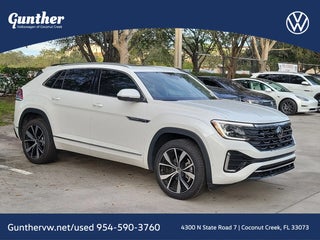 2024 Volkswagen Atlas Cross Sport with Opal White Pearl Exterior