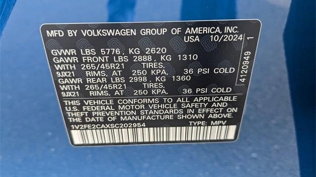 2025 Volkswagen Atlas Cross Sport SEL Premium R-Line 4Motion