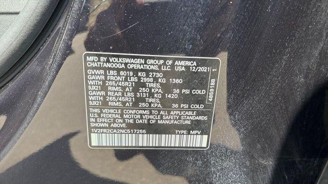 2022 Volkswagen Atlas V6 SEL Premium R-Line 4Motion