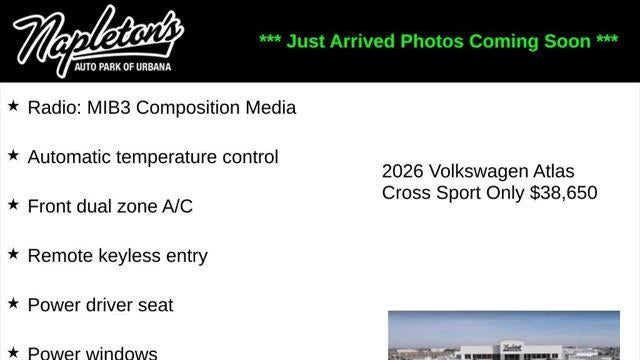 Preowned 2026 Volkswagen Atlas Cross Sport SE 4Motion for Sale