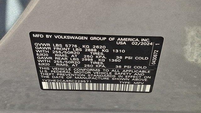 2024 Volkswagen Atlas Cross Sport SE 4Motion
