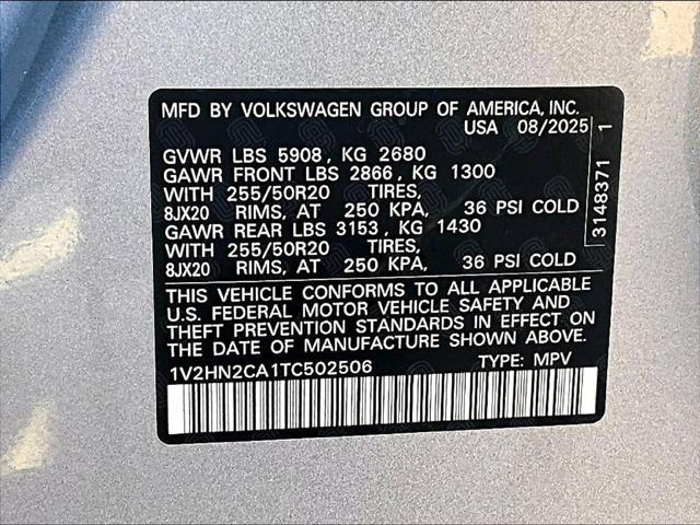 2026 Volkswagen Atlas - $35,646