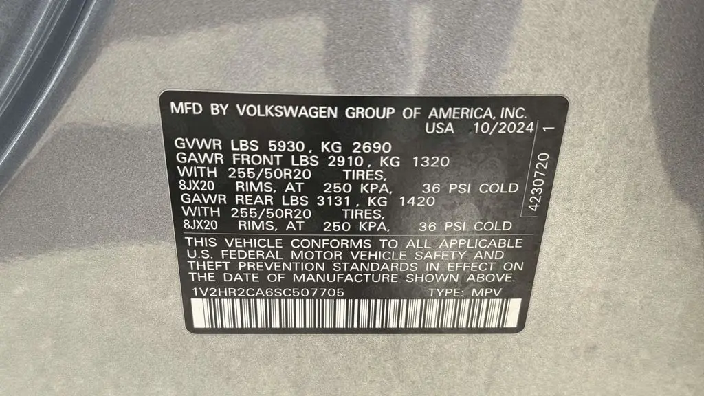 2025 Volkswagen Atlas SE 4Motion