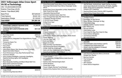 2021 Volkswagen Atlas Cross Sport V6 SE 4DR SUV W/Technology