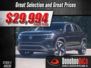 2024 Volkswagen Atlas Cross Sport with Deep Black Pearl Exterior