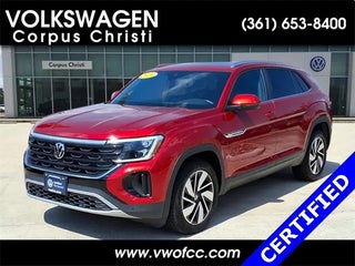 2024 Volkswagen Atlas Cross Sport with Aurora Red Metallic Exterior