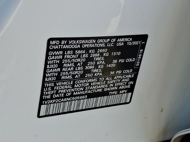 2022 Volkswagen Atlas - $21,759