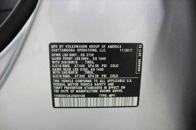 2018 Volkswagen Atlas - $17,992